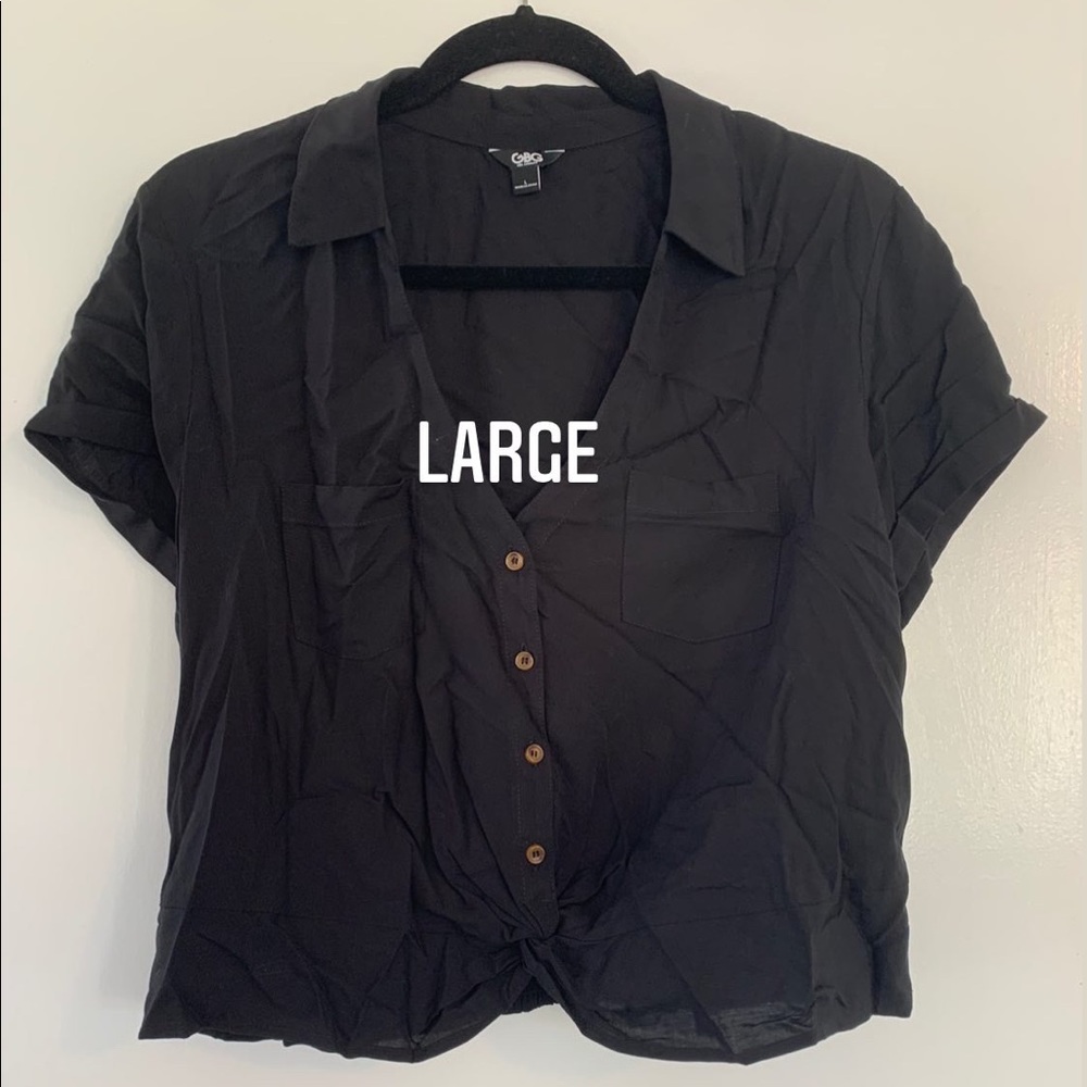 Cropped button down